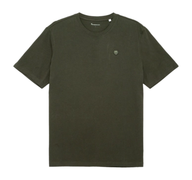 T-shirt KnowledgeCotton Apparel Men Loke Badge Tee  Forrest Night