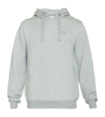 Hoodie KnowledgeCotton Apparel Men Arvid Basic Hood Badge Sweat Grey Melange '24