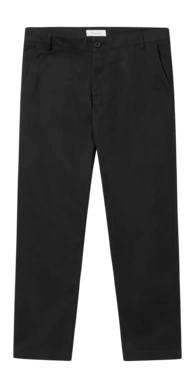 Broek KnowledgeCotton Apparel Men Luca Slim Twill Chino Black Jet