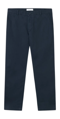 Broek KnowledgeCotton Apparel Men Luca Slim Twill Chino Total Eclipse
