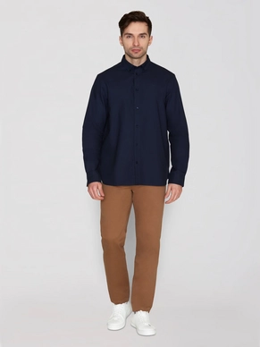 4---Harald_Small_owl_oxford_regular_fit_shirt_-_GOTS_Vegan-Shirts-1090102-1001_Total_Eclipse-3_6ad31049-d0d0-430e-9da7-00bca1255fb9_1350x1800