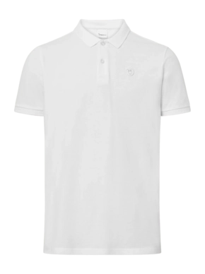 Poloshirt KnowledgeCotton Apparel Toke Basic Badge Herren Bright White