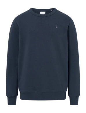 Pull KnowledgeCotton Apparel Homme Erik Basic Badge Sweat Total Eclipse
