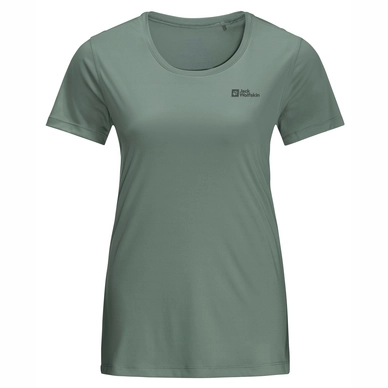 T-Shirt Jack Wolfskin Tech T Damen Picnic Green