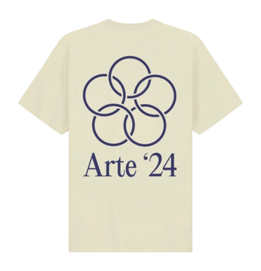 T-Shirt Arte Antwerp Teo Back Rings Herren Cream