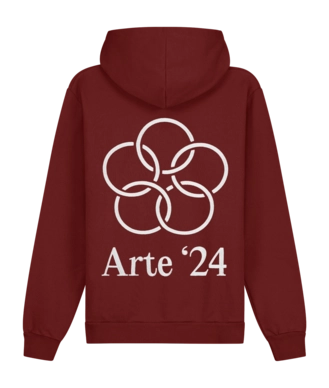Hoodie Arte Antwerp Men Hank Back Rings Bordeaux