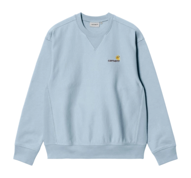 Pull Carhartt WIP Unisexe American Script Frosted Blue