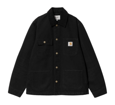 Manteau Carhartt WIP Unisexe Michigan Coat Black / Black Aged Canvas