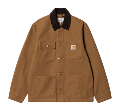 Coat Carhartt WIP Unisex Michigan Coat Hamilton Brown / Tobacco Rinsed
