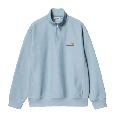 Half-Zip Sweatshirt Carhartt WIP Unisex American Script Frosted Blue