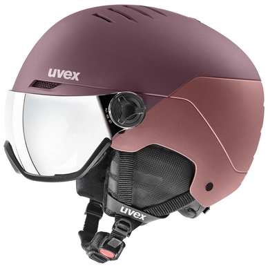 Casque de Ski Uvex Wanted Visor Bramble / Antique Rose Mat