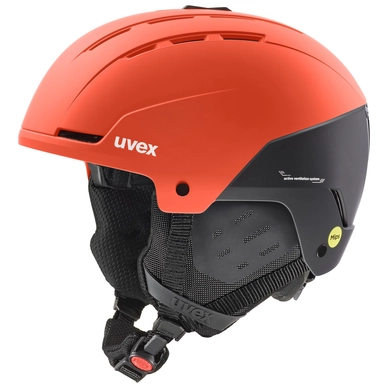 Skihelm Uvex Stance Mips Fierce Red/Black Matt