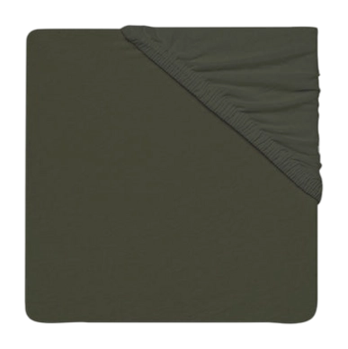 Lenzuolo con angoli per culla bambini 60 x 120 cm Jollein, Jersey, Verde foglia