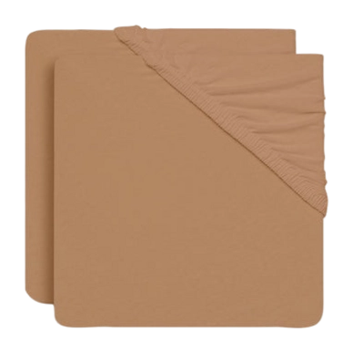 Spannbettlaken Jollein Jersey Biscuit (2er-Pack)