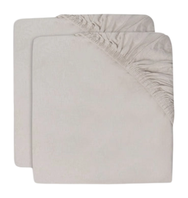 Spannbettlaken Jollein Jersey Nougat (2er Pack)