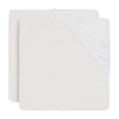 Spannbettlaken Jollein Baumwolle White (2pack)