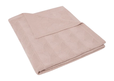 Draps pour Lit d'Enfant Jollein Couverture Enfant Shell Knit Wild Rose GOTS