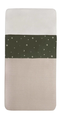 Ledikantlaken Jollein Laken Ledikant Stargaze Leaf Green