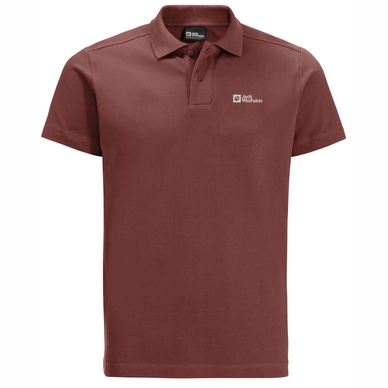 Polo Jack Wolfskin Homme Essentiel Polo Barn red