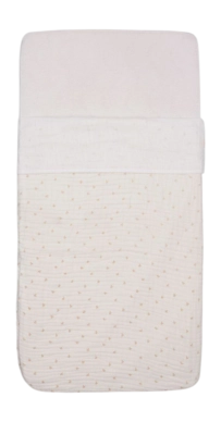 Laken für Babywiege Jollein Laken Wiege Slub Ivory