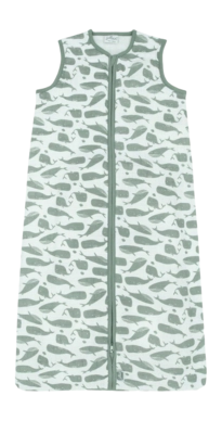 Babyslaapzak Jollein Zomer Hydrofiel Whales Ash Green