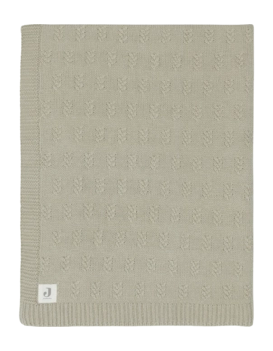 Babydeken Jollein Deken Wieg Grain Knit Olive Green