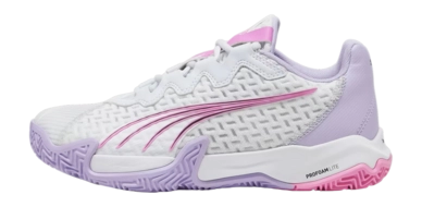 Chaussures de Padel PUMA Women NOVA Elite Silver Mist PUMA White Vivid Violet