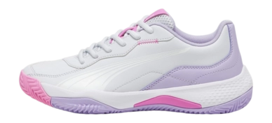 Padel shoe PUMA Women NOVA Smash Silver Mist PUMA White Vivid Violet 24