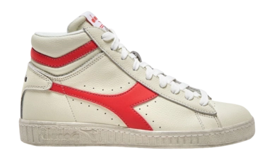 Sneaker Diadora Game L High Fluo Waxed Damen Super White Hot Coral
