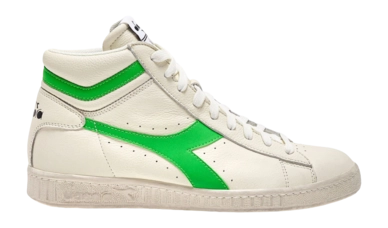 Diadora Women Game L High Fluo Waxed White Dd Green