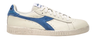 Baskets Diadora Unisexe Game L Low Waxed Suede Pop White Blue Bleached Denim