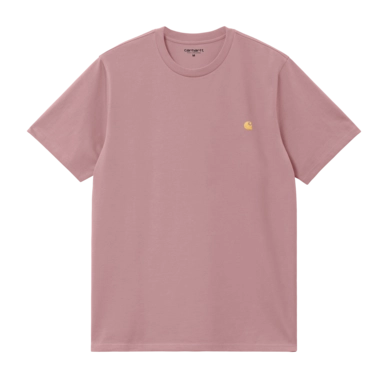 T-Shirt Carhartt WIP Unisexe S/S Chase Glassy Pink / Gold