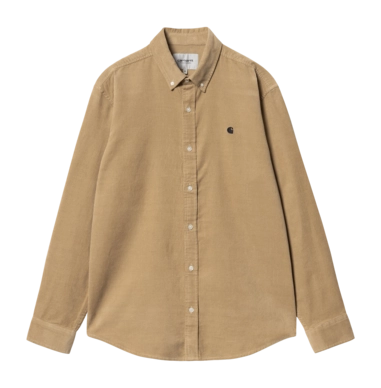 Chemise Carhartt WIP Unisexe L/S Madison Fine Cord Sand / Black