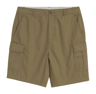Korte broek KnowledgeCotton Apparel Men Fig Loose Cargo Poplin Burned Olive