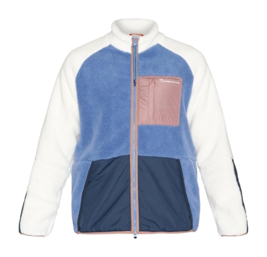 Vest KnowledgeCotton Apparel Men Teddy Zip Sweat Moonlight Blue