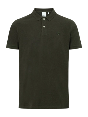 Polo KnowledgeCotton Apparel Men Toke Basic Badge Green Melange