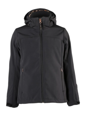 Ski jas Brunotti Girls Ariesta-N-JR Softshell Jacket Black