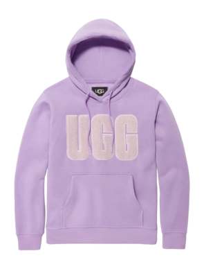 Pull à Capuche UGG Femme Rey Uggfluff Logo Purple Jade
