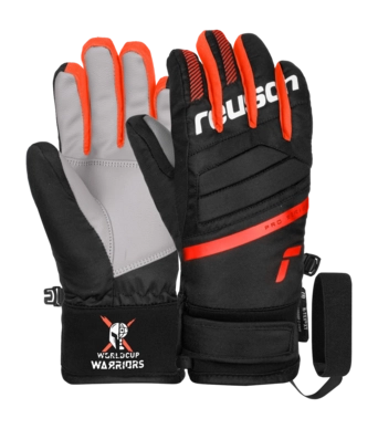 Handschuhe Reusch Warrior R-TEX XT Junior Kinder Black / White / Fluo Red