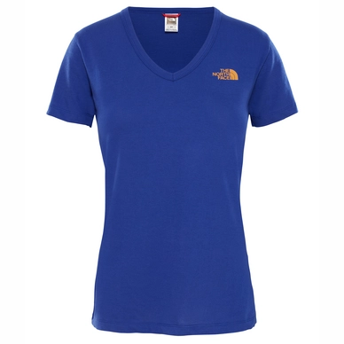 T-Shirt The North Face Womens Simple Dome Tee Lapis Blue Citrine Yellow