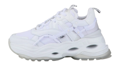 Buffalo Women Triplet Hollow White Vegan Nappa