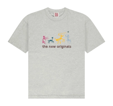 T-Shirt The New Originals Homme Fredasso Tee Light Grey Melange
