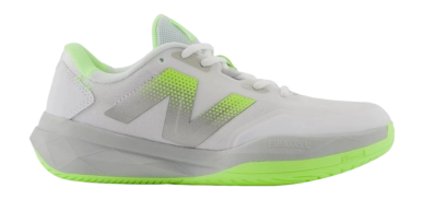 Padelschoen New Balance Women Fuelcell 796V4 Padel White Bleached Lime Glo Brighton Grey