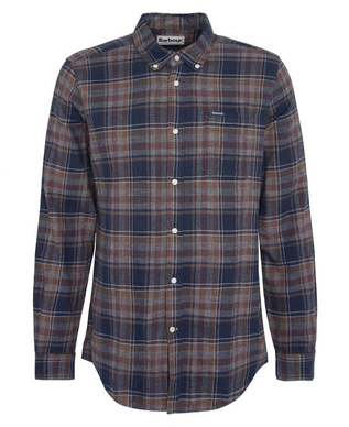 Blouse Barbour Men Eddleston Tailored Shirt Navy