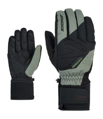Gants Ziener Homme Gatis AS Glove Ski Alpine Green Mud