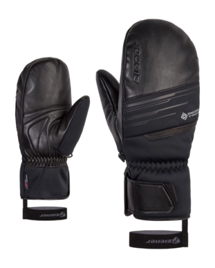 Want Ziener Men Garcelo WS PR Glove Ski Alpine Mitten Black