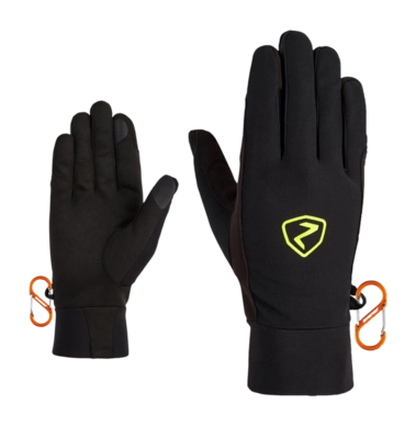 Handschuhe Ziener Gysmo Touch Glove Mountaineering Unisex Black Poison Yellow