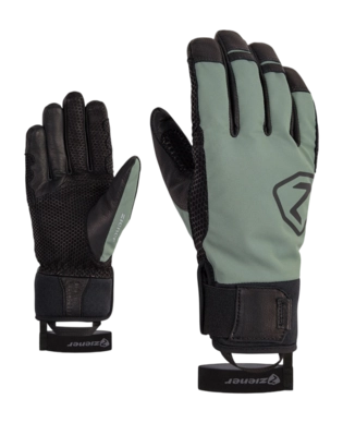 Gloves Ziener Men Gaspar AS PR Ski Alpine Green Mud