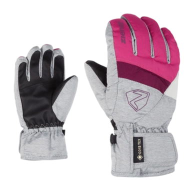 Gloves Ziener Kids Leif GTX Pop Pink/Light Melange