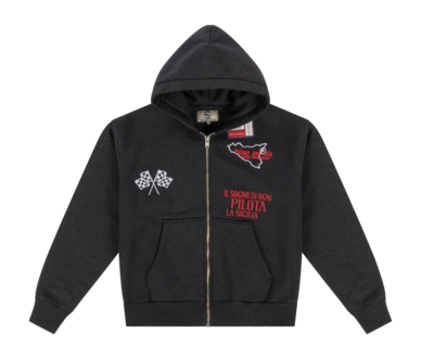 Jacket PAL Sporting Goods Men Racing Team Full Zip Black
